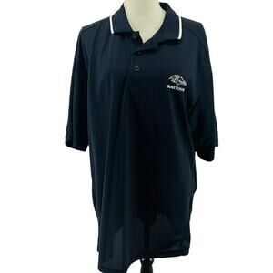 NFL Polo Baltimore Ravens Black Embroidered Logo Xlarge